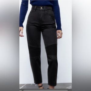 Zara mom biker jeans